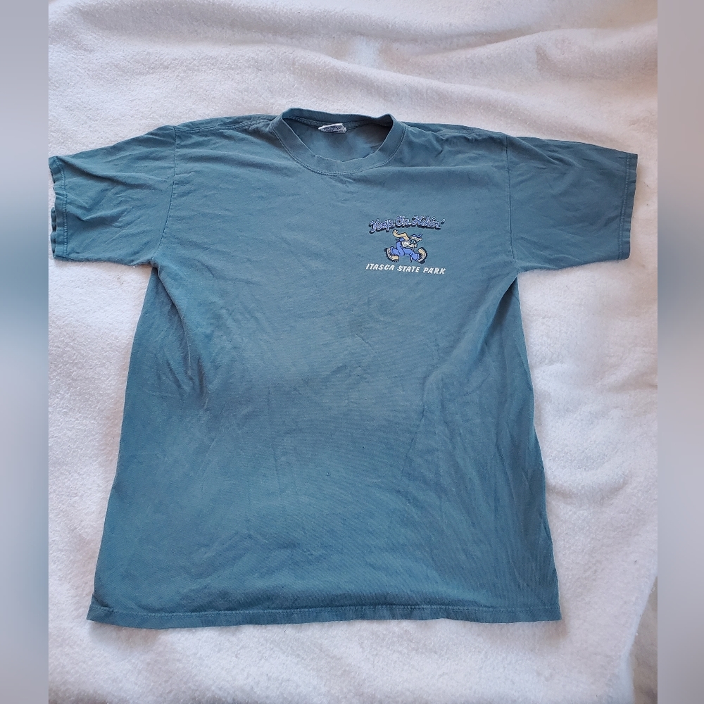 Keep On Hikin' Itasca State Park T-Shirt, Sz L, Made in USA